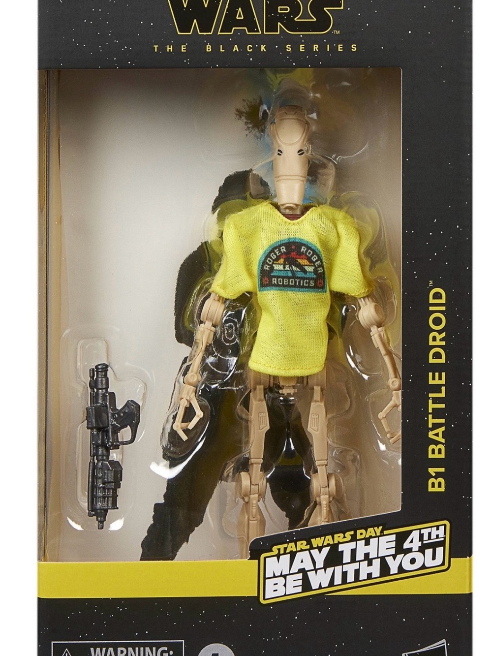 Star Wars B1 Battle Droid Action Figure with Yellow Shirt